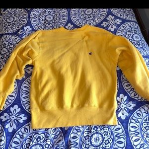 Yellow champion men’s crewneck